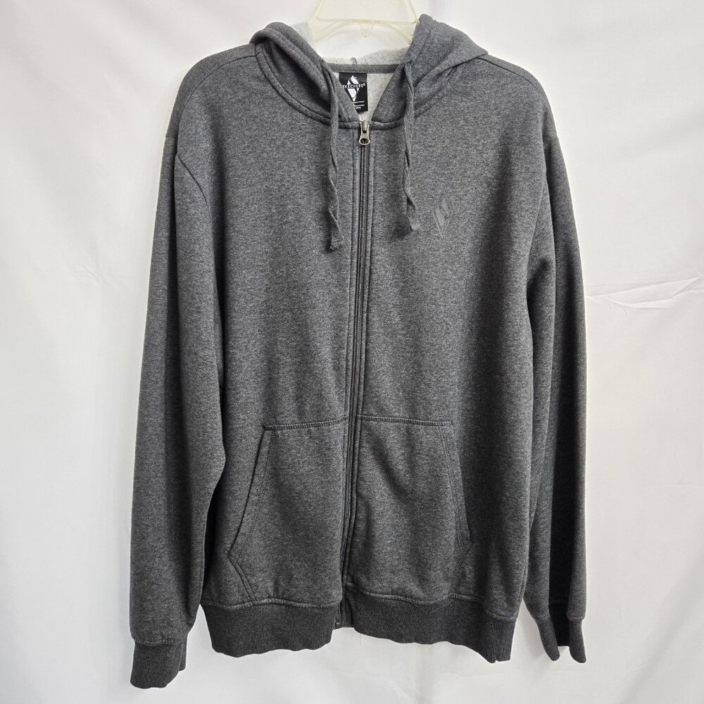 Skechers Gray Men's Jacket Size Large Zip Up Hoodie
